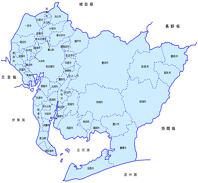 愛知県地図